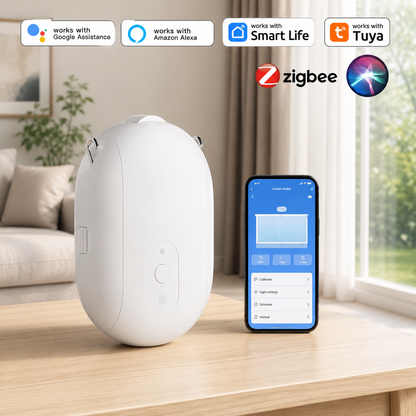 Smart Curtain Robot – Tuya App Controlled Automatic Curtain Opener with Alexa & Google Home Support