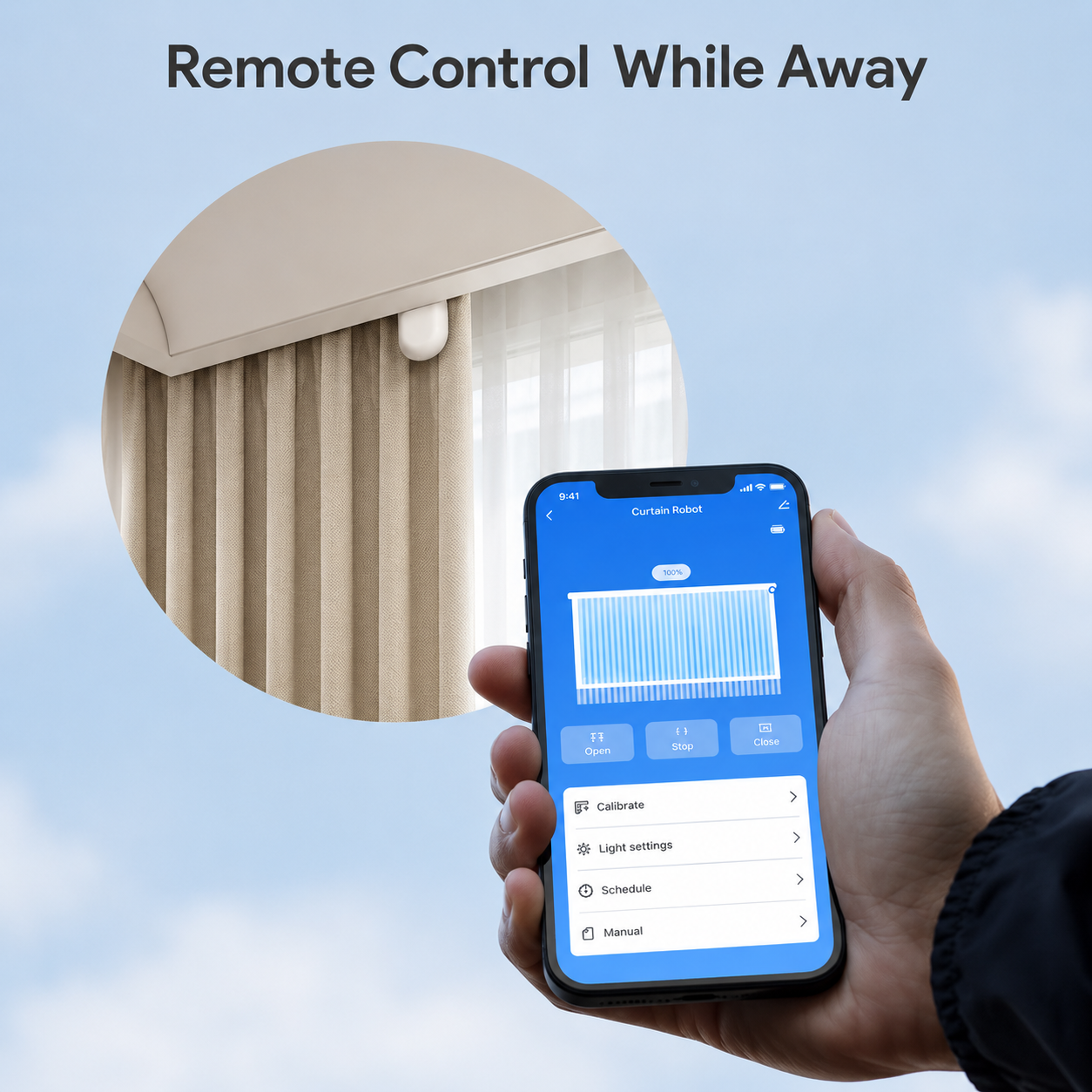 Smart Curtain Robot – Tuya App Controlled Automatic Curtain Opener with Alexa & Google Home Support
