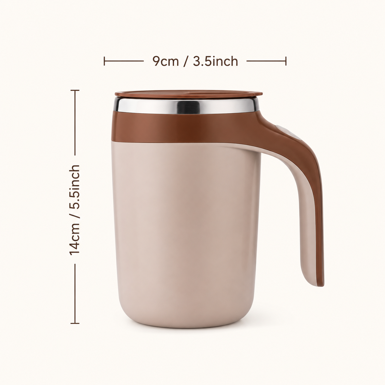 Self Stirring Coffee Mug – USB Rechargeable Automatic Mixing Cup with Magnetic Stirring Technology