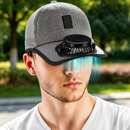 Solar Fan Hat™ – USB Rechargeable Cooling Cap with Built-In Mini Fan | UV Protection Outdoor Hat