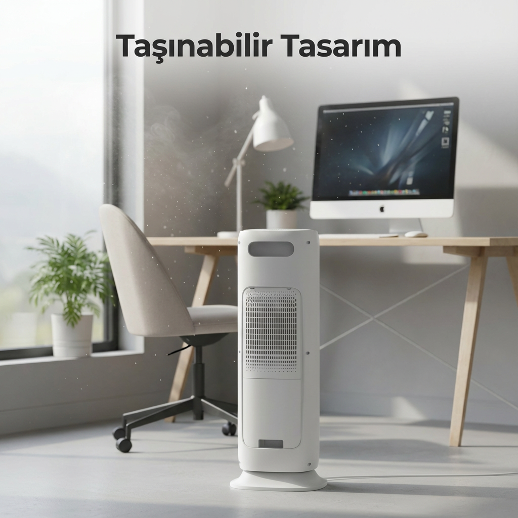 Taşınabilir Sıcak & Soğuk Klima – UV Sterilizasyonlu, Uzaktan Kumandalı Akıllı Klima