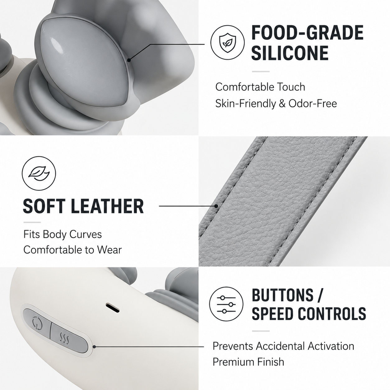 Neffo Pro 4D Ergonomic Heated Neck & Shoulder Massager