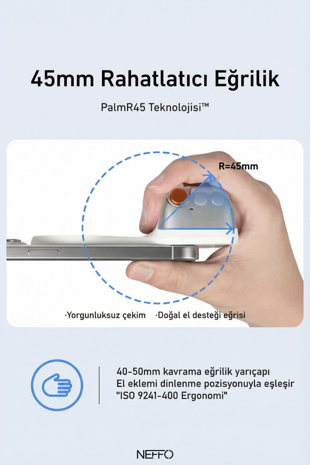 MagSafe Selfie Çubuğu Kamera Kolu | LED Işıklı, Bluetooth Kumandalı, Profesyonel Çekim